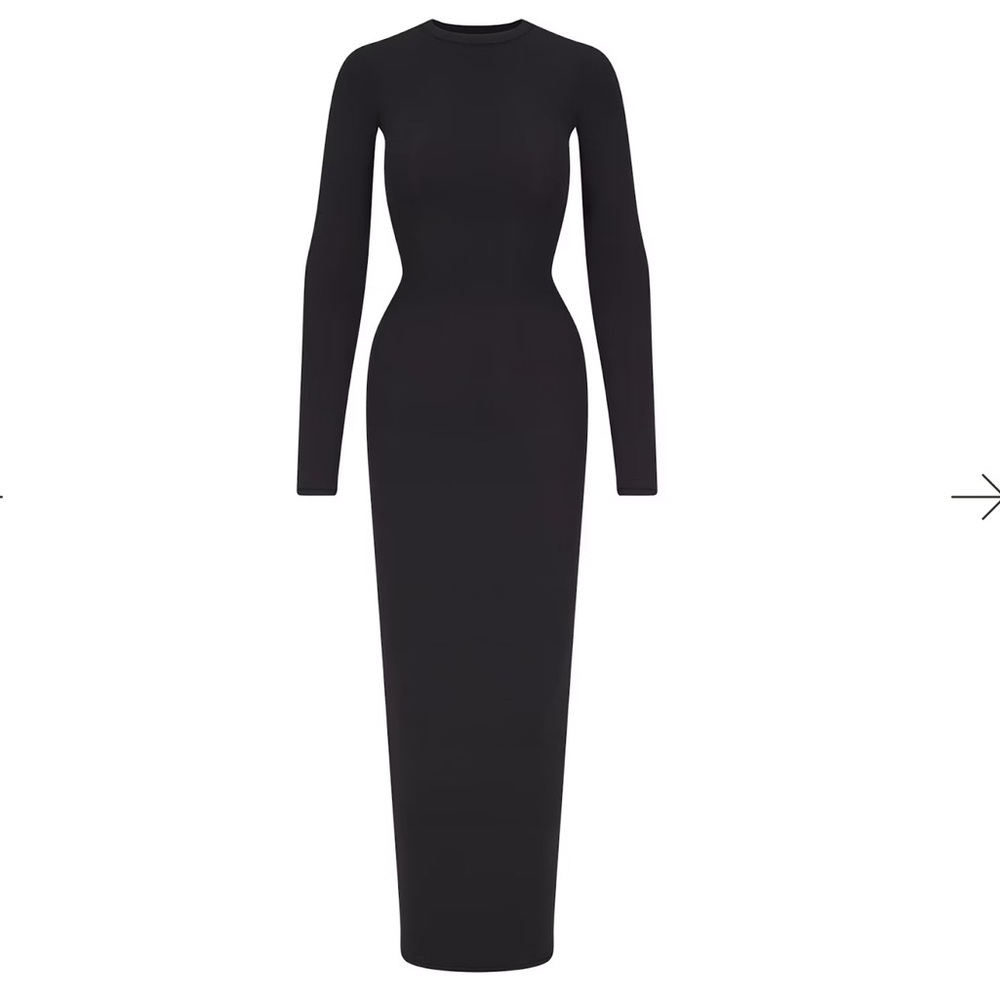 SKIMS FITS EVERYBODY LONG SLEEVE DRESS